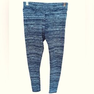 Pact Organic Cotton Blue Space Dye style Leggings size XS.